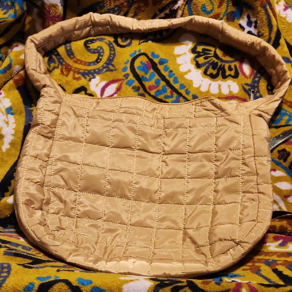 FINAL PRICE Quilted Tan Women's Shoulder Bag - Picture 1 of 9